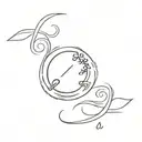 sanskrit shloka with artwork tattoo design idea