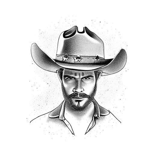 Texas theme with John Deere tractor, cowboy boots & hat tattoo design idea