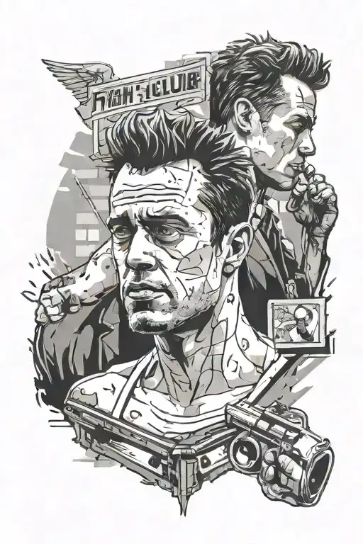 fight club movie tattoo tattoo design idea