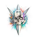 dagger tattoo design idea