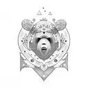 viking bear tattoo design idea