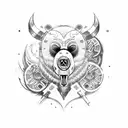 viking bear tattoo design idea
