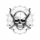 Pirates flag tattoo design idea