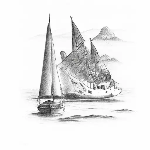 croatia, wine, boat, anchor tattoo design idea