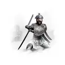 gladiator with sword tattoo design idea