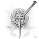 gladiator with sword tattoo design idea