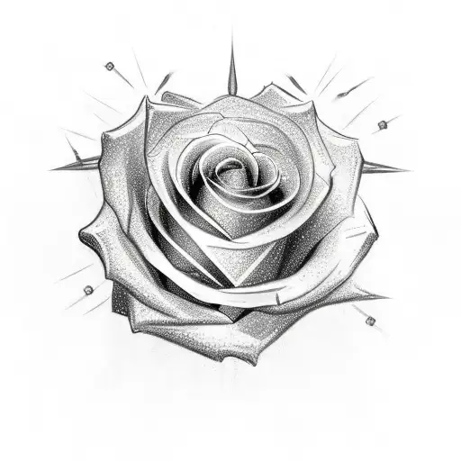 football rose tiara butterfly lighting bolt tattoo design idea