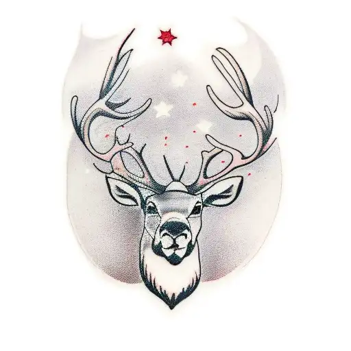 Reindeer sleeve tattoo tattoo design idea