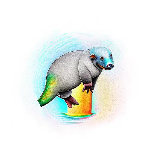 platypus  tattoo design idea