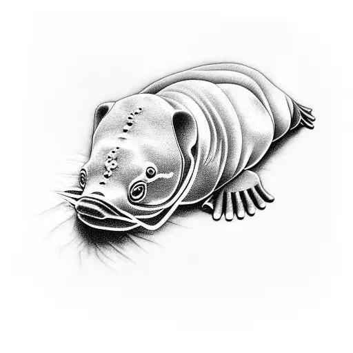 platypus tattoo design idea