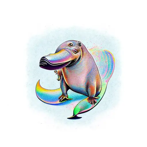 platypus  tattoo design idea