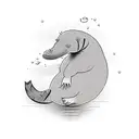 platypus  tattoo design idea