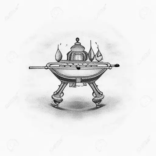 billiards tattoo design idea