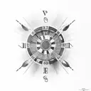 roulette  tattoo design idea