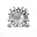 roulette  tattoo design idea