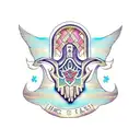 hamsa hand tattoo design idea