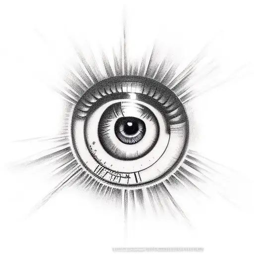 Eye of Ra tattoo design idea