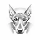 doberman  tattoo design idea