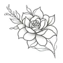 tangled flower tattoo tattoo design idea