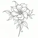 tangled flower tattoo tattoo design idea