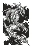 mortal kombat scorpion spear tattoo design idea