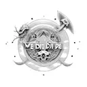 we do not exist to die -NK tattoo design idea