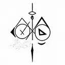 aries x sagittarius tattoo design idea