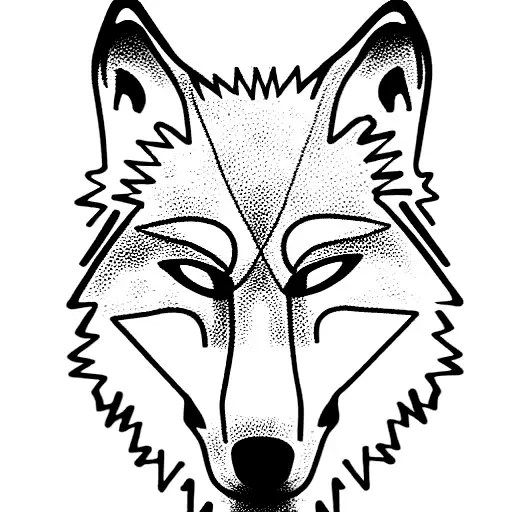 wolf with three heads tattoo design idea
