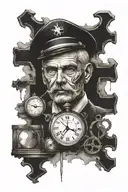 socialist master watch maker tattoo design idea