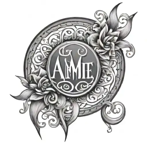 Name Ahmed tattoo design idea