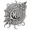 Name Ahmed tattoo design idea