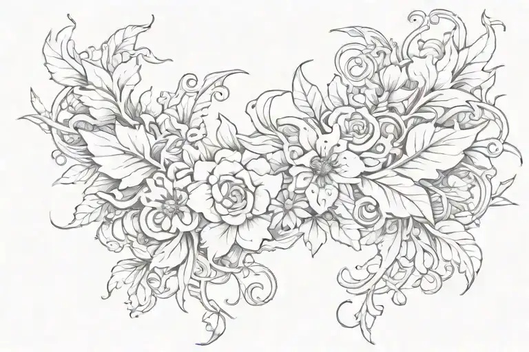 long live forever tattoo design idea