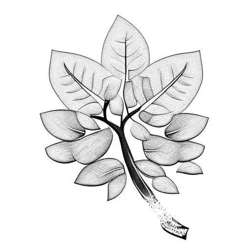eucalyptus and Italian ruscus band tattoo design idea
