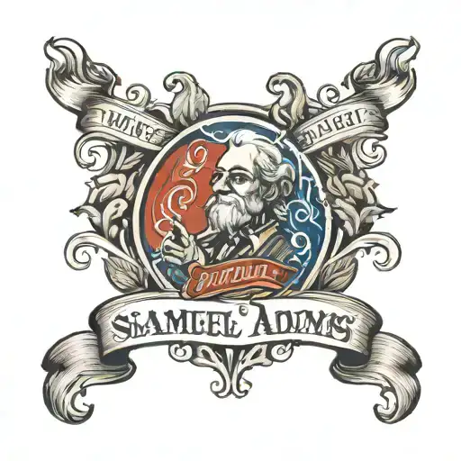 Samuel Adams beer logo  tattoo design idea
