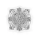celtic rune tattoo design idea