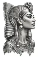 Egyptian women posing tattoo design idea