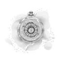 time travel  tattoo design idea