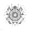 time travel  tattoo design idea