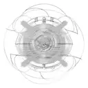 abstract time travel  tattoo design idea