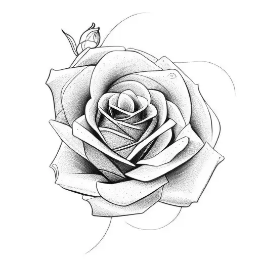 7 roses 10 wild flowers green  tattoo design idea
