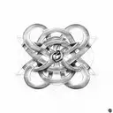 Infinity Symbol, breaking benjamin symbol, gemini syndrome symbol tattoo design idea