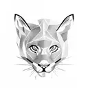 mountain lion tattoo design idea