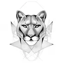 mountain lion tattoo design idea