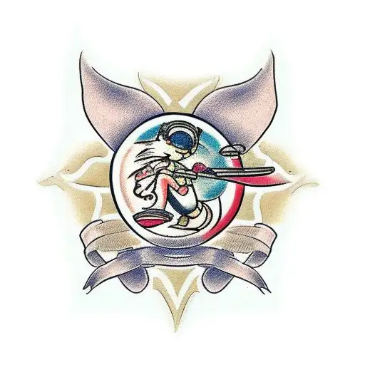 pinup tattoo design idea