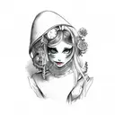 alice in wonderland tattoo design idea