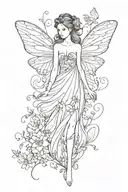 fairy tattoo design idea
