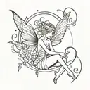 fairy tattoo design idea