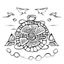 sardinia shape mammuthones nuraghe tattoo design idea