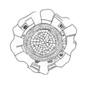 sardinia shape mammuthones nuraghe tattoo design idea