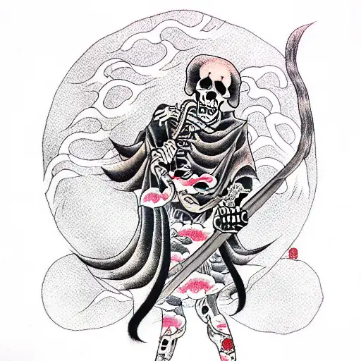 Grim Reaper tattoo design idea